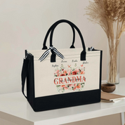 Personalized Mom/Grandma Getaway Bag With Kids/Grandkids Name