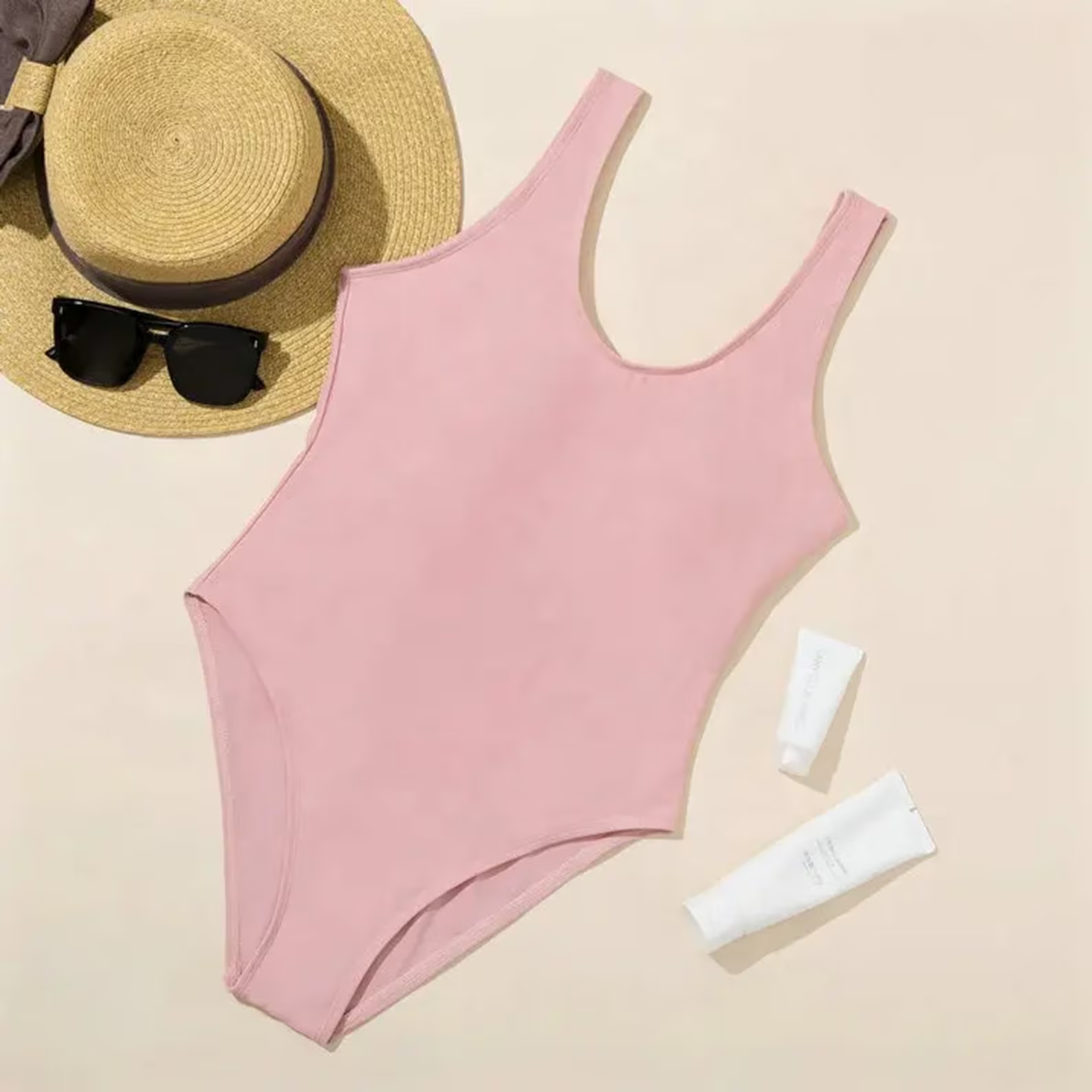 Custom Text Swimsuit - One Piece Personalized Pool Party Swimsuits