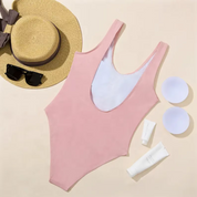 Custom Text Swimsuit - One Piece Personalized Pool Party Swimsuits