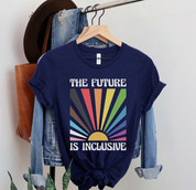 The Future is Inclusive, Rainbow Pride Tee, Trans Rights Top