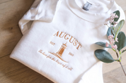 August Embroidered Sweatshirt｜Live for the hope of it all｜Inspirational Sweatshirt