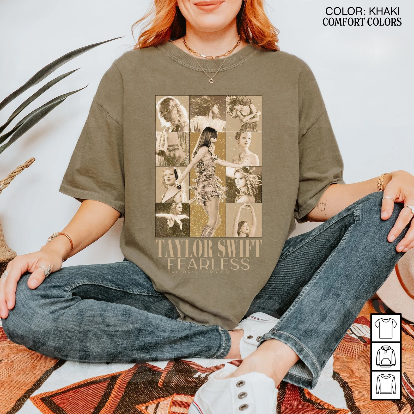 Vintage 90s Style Taylor Fearless Shirt, Swiftie Eras Tour Shirt, Taylor Gift