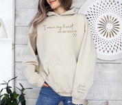 Custom Embroidered｜Heart on Sleeve｜Sweatshirt Hoodie