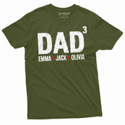 Herren Custom Dad T-shirt Vatertagsgeschenk