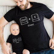 Copy Paste Shirt Set | Dad and Baby Matching Shirts | Copy and Paste Dad and Daughter Shirts