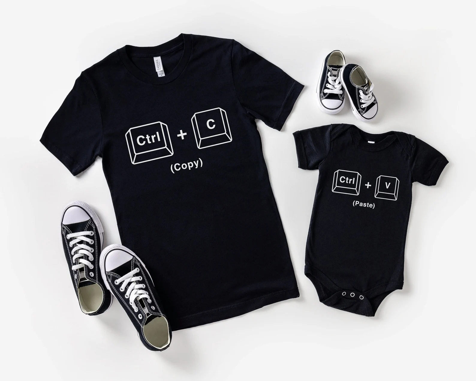 Copy Paste Shirt Set | Dad and Baby Matching Shirts | Copy and Paste Dad and Daughter Shirts