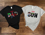 Set Superhero Dad Shirt | Super Dad Super Son Shirt | Dad Son Fits