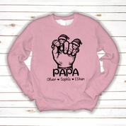 Dad and son hand sweatshirt