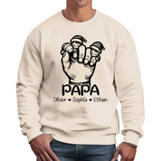 Dad and son hand sweatshirt