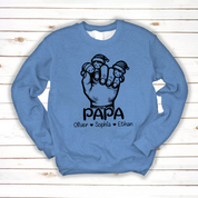 Dad and son hand sweatshirt