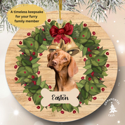 Custom Dog Christmas Ornament