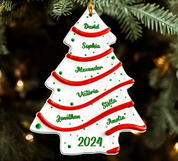 Christmas Tree Cake | Custom Name | 3D Effect Acrylic Ornament