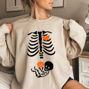 Skeleton Halloween Maternity Sweatshirt