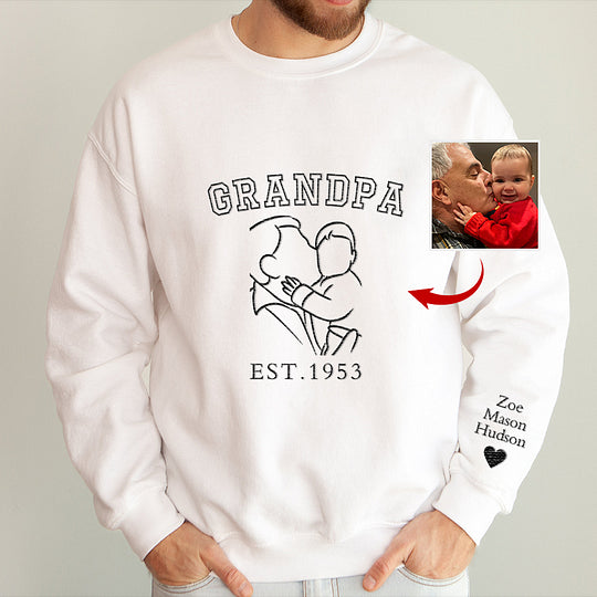 Best Gifts For Him｜Personalized Embroidered｜Dad/Grandpa's Shirt