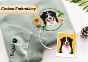 Custom Embroidery Hoodie｜From Photo｜Personalized Dog Sweatshirt