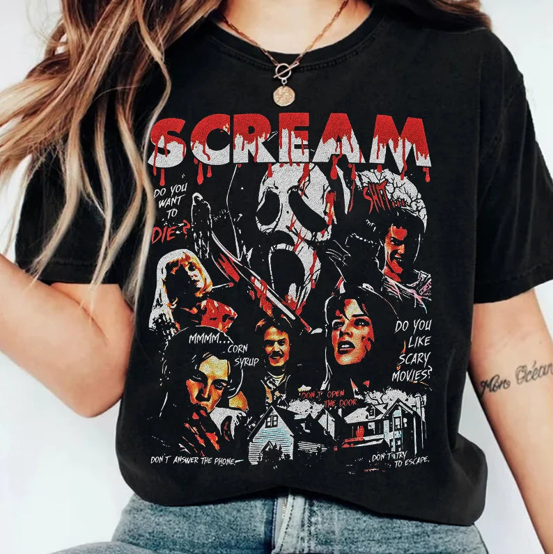 Ghost Face Scream Horror Movie Shirt