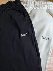 Personalised Embroidered Custom Roman Numeral Couples Matching Sweatpants