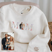 Personalized Embroidered｜Floral｜Family Photo｜Hoodie Sweatshirt T-Shirt