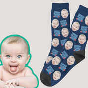 Daddy I Love You Socks, Custom Dad Face Socks, Personalized Dad Sock, Happy Father's Day Socks, Best Gift, Christmas Gift, Thanksgiving Gift