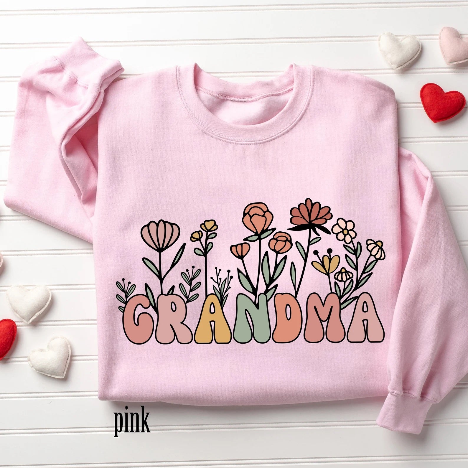 Floral Grandma Sweatshirt|For Granny