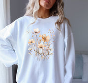 Vintage Pressed Flowers Sweatshirt