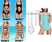 Custom Face Swimsuit Personalized Women's Bathing Suit with Photo Bikini