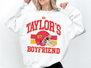 Taylor and Travis Sweatshirt, Taylor's Boyfriend Sweatshirt, Kansas City Crewneck