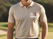 Father Golf Embroidery Shirt,Funny Father Polo