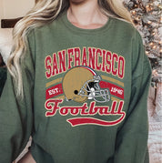 San Francisco Sweatshirt, San Francisco Football Sweater, Vintage Style San Francisco Football Hoodie