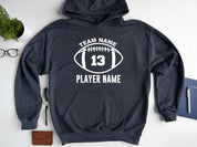 Custom Football Hoodie, Personalized Football SweatShirt