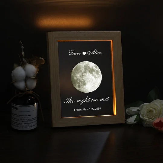 Personalized Moon Phase Acrylic lamp