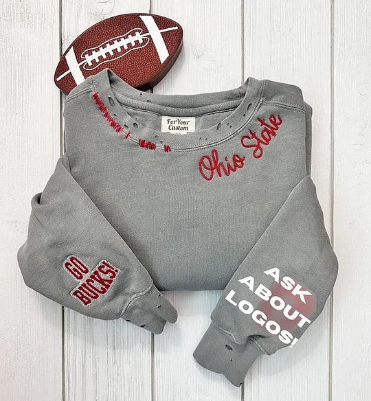 VINTAGE CUSTOM Classic Football Crewneck Sweatshirt 🏈👕