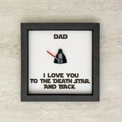 I Love You I Know | Princess Leia & Han Solo | Mini Figure | Star Wars | Frame | Gift | Love | Valentine's Day