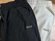 Personalised Embroidered Custom Roman Numeral Couples Matching Sweatpants