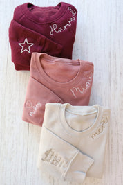 CUSTOM EMBROIDERED Embroidered Crewneck Sweatshirt