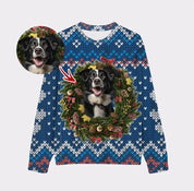 Custom Your Own Christmas Wearth Sweatshirt With Your Pet Face