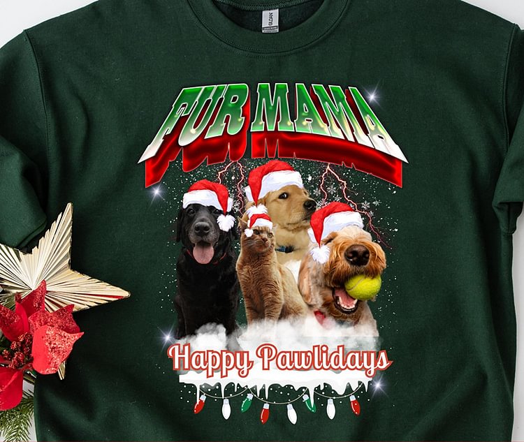 Custom Pet Photo | Christmas Sweatshirt Hoodie T-shirt