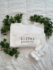 Birth month embroidered sweatshirt | Mama embroidered sweatshirt