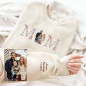 Personalized Embroidered｜Floral｜Family Photo｜Hoodie Sweatshirt T-Shirt