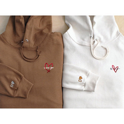 Custom Embroidered "I love you" Couple's Sweatshirt