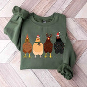 Chicken Farm Animals Ver2 Christmas Sweatshirt