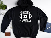 Custom Football Hoodie, Personalized Football SweatShirt