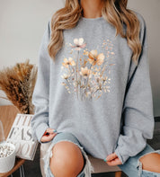 Vintage Pressed Flowers Sweatshirt