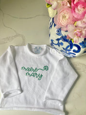 Monogram Shirt | Child's Shamrock Sweater