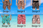 Custom Men's Swim Trunk Face Swim Shorts Personalized Beach Shorts