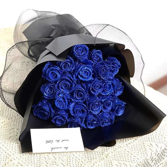 💕Glitter Rose Bouquet💕Couple Glitter Everlasting Rose Bouquet