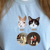 Custom Embroidered Pet Sweatshirt｜Personalized with Your Pet’s Photo