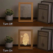 Custom Wooden Frame LED Photo Lamp