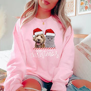 Custom Dog Drawing From Photo Christmas Sweatshirt