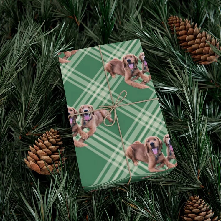 Personalized Pet Photo Wrapping Paper Christmas Gifts for Dog Mom Pet Lovers